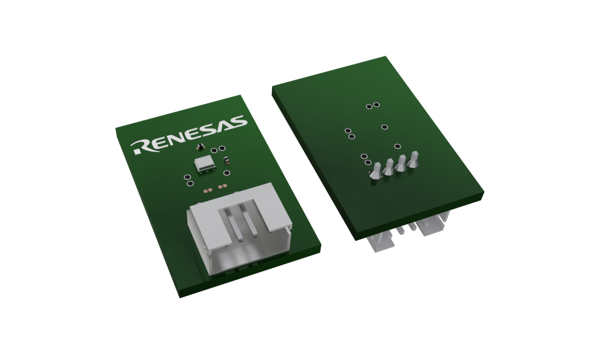 3D illustration featuring top and bottom views of module chip package with 0 lead count.