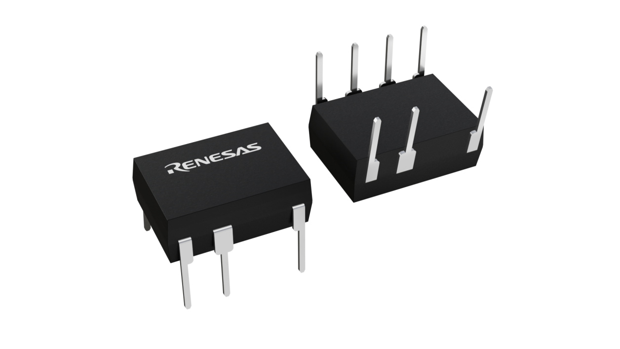 3D illustration featuring top and bottom views of PDIP chip package with 7 lead count.