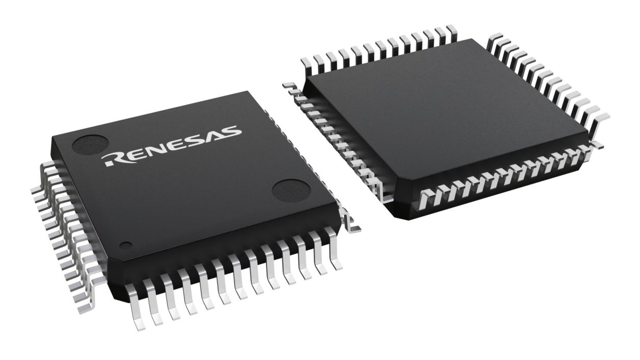 3D illustration featuring top and bottom views of PQFP chip package with 52 lead count.