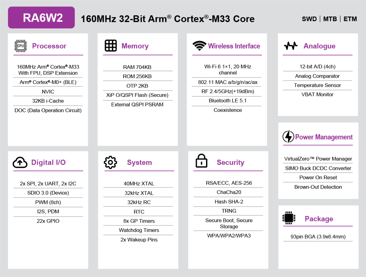 RA6W2 的框图。