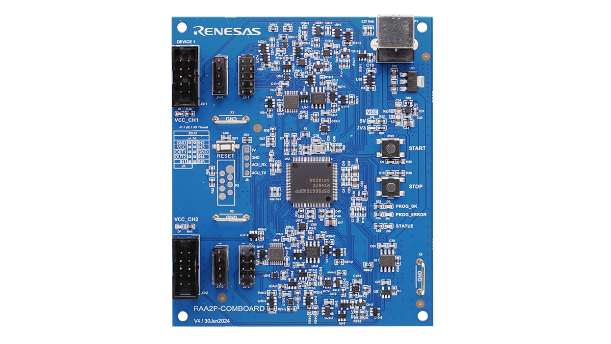 RAA2P-COMBOARD 通信板 - 正面