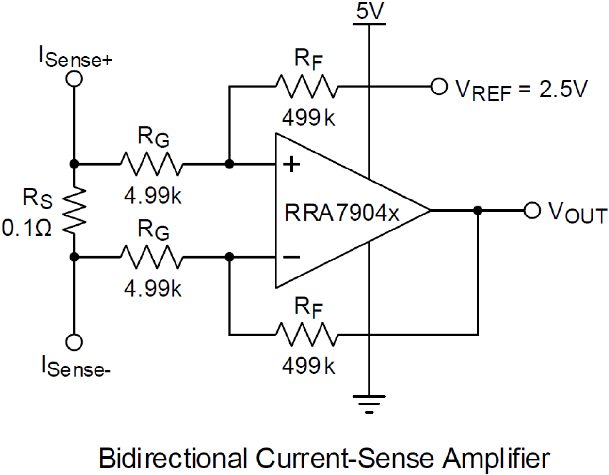 Typical application circuit diagram featuring RRA7904x