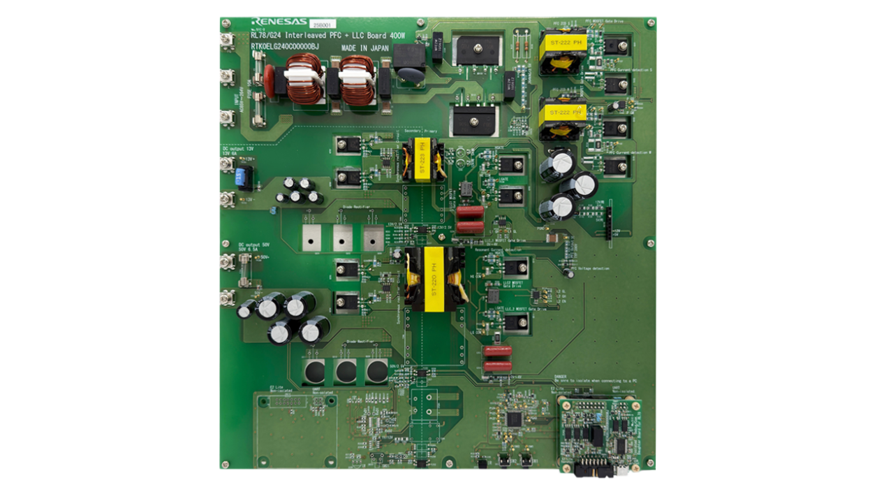 Top view of RTK0ELG240C00000BJ board.