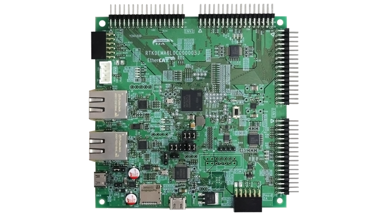 MCB-RA8T2 电机控制CPU板 - 正面