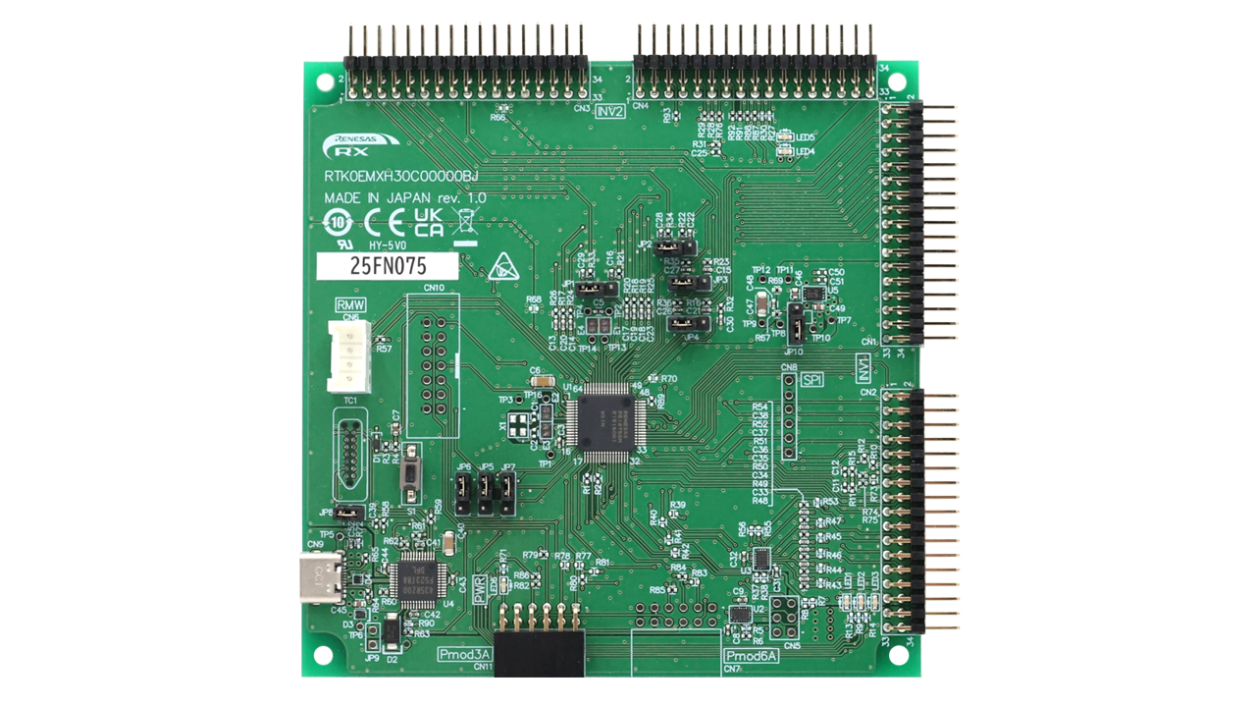 Top view of MCB-RX14T board.