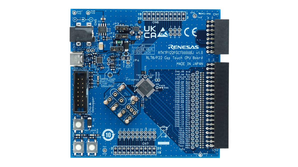 RTK7F122FGCT0000BJ Evaluation Board - Top