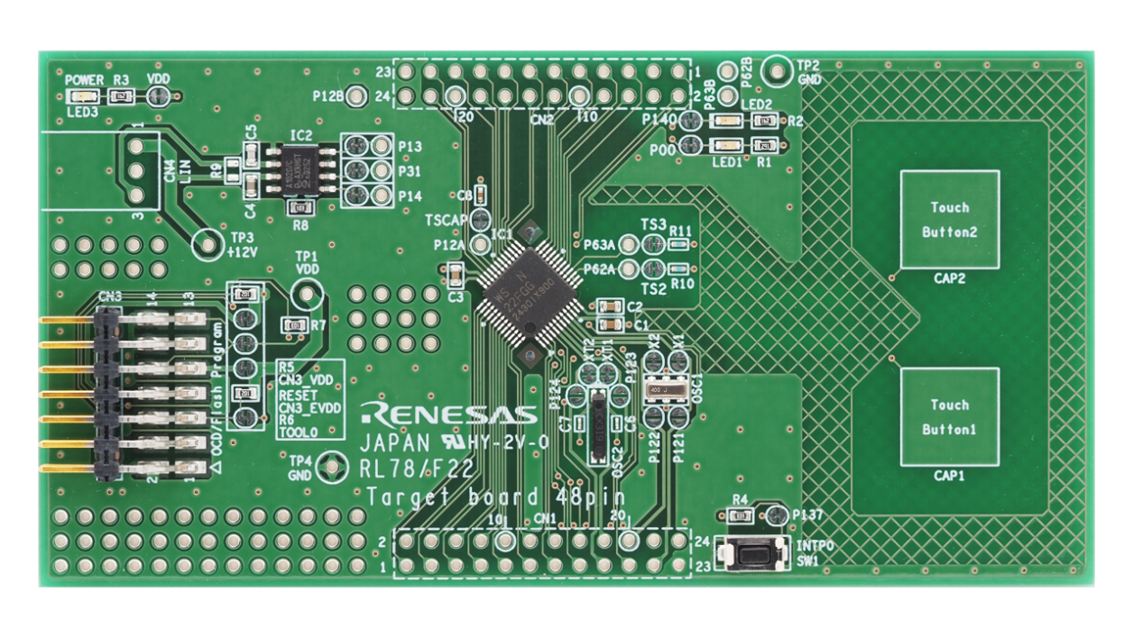 RTK7F122FPC01000BJ Evaluation Board - Top