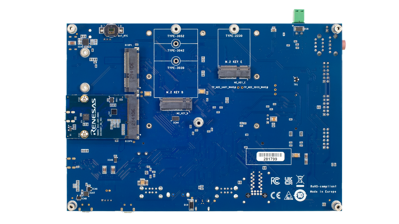 RTK9846L46S01000BE 板的底视图。