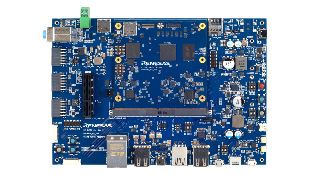 RTK9846L46S01000BE 板的顶视图。