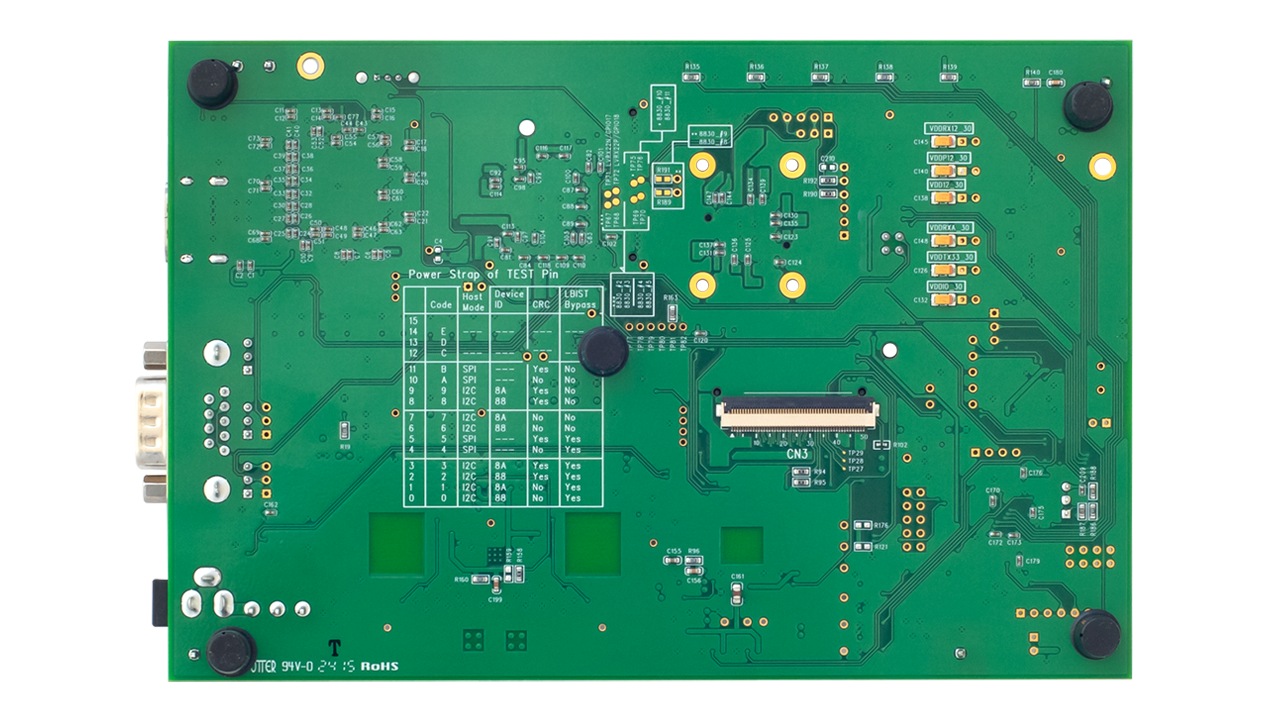 RTKA278831Bx0000BU ASIL B 视频诊断 IC 评估板 - 底视图