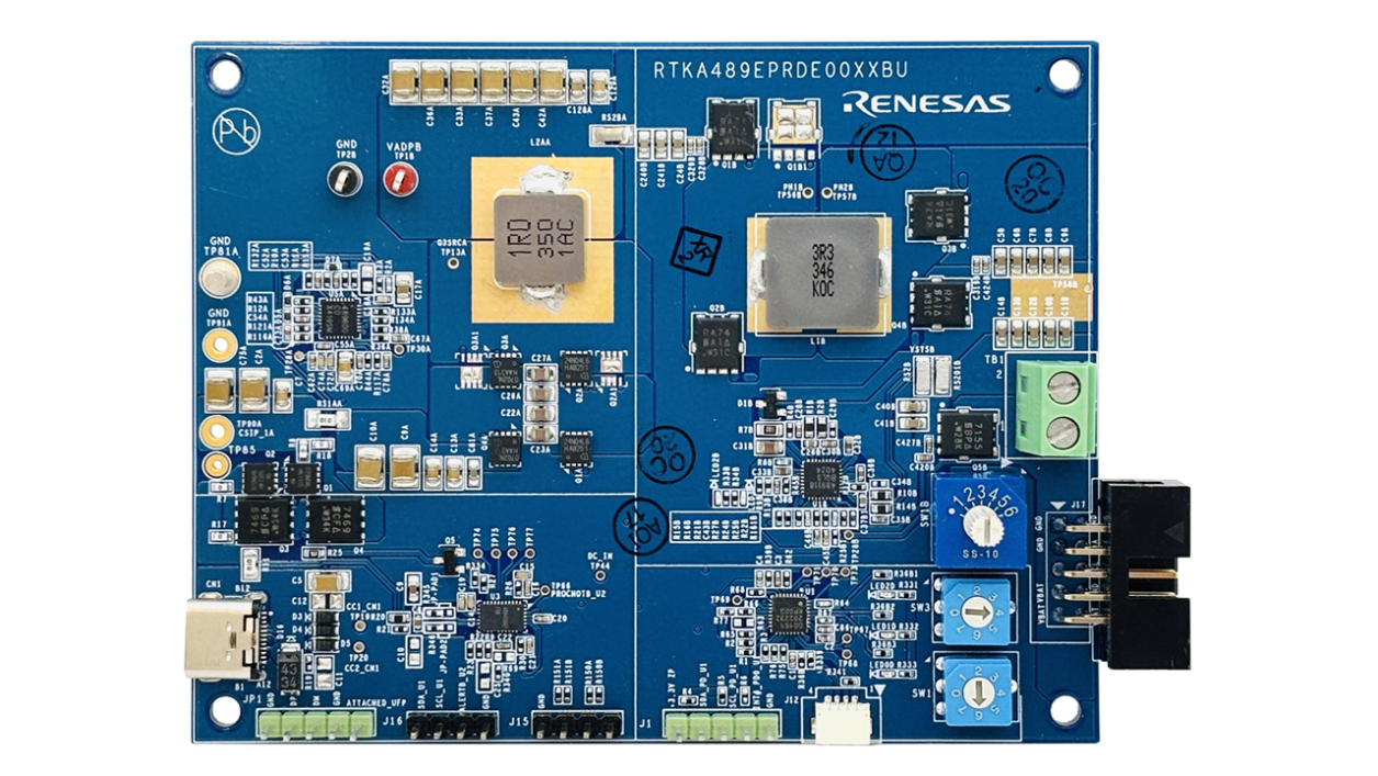 240W USB Type-C 电池系统评估板 - 正面