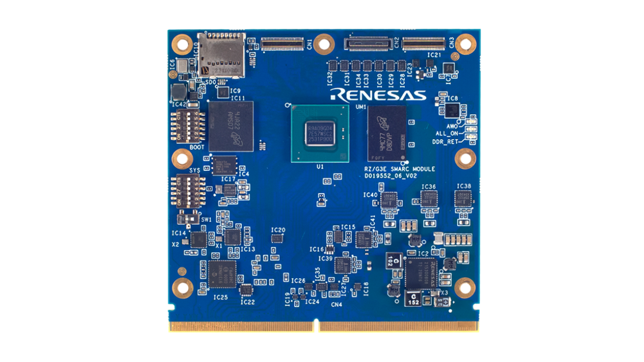 RZ/G3E SMARC Module Board - Top