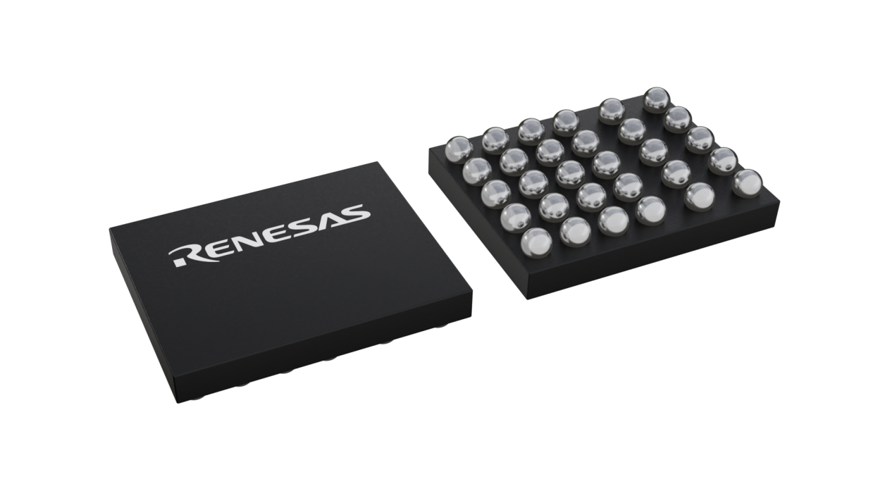 3D illustration featuring top and bottom views of SWFBGA chip package with 30 lead count.