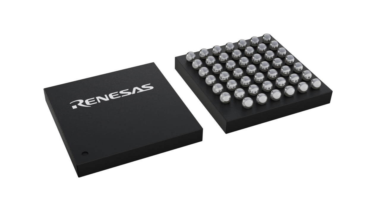 3D illustration featuring top and bottom views of SWFBGA chip package with 48 lead count.