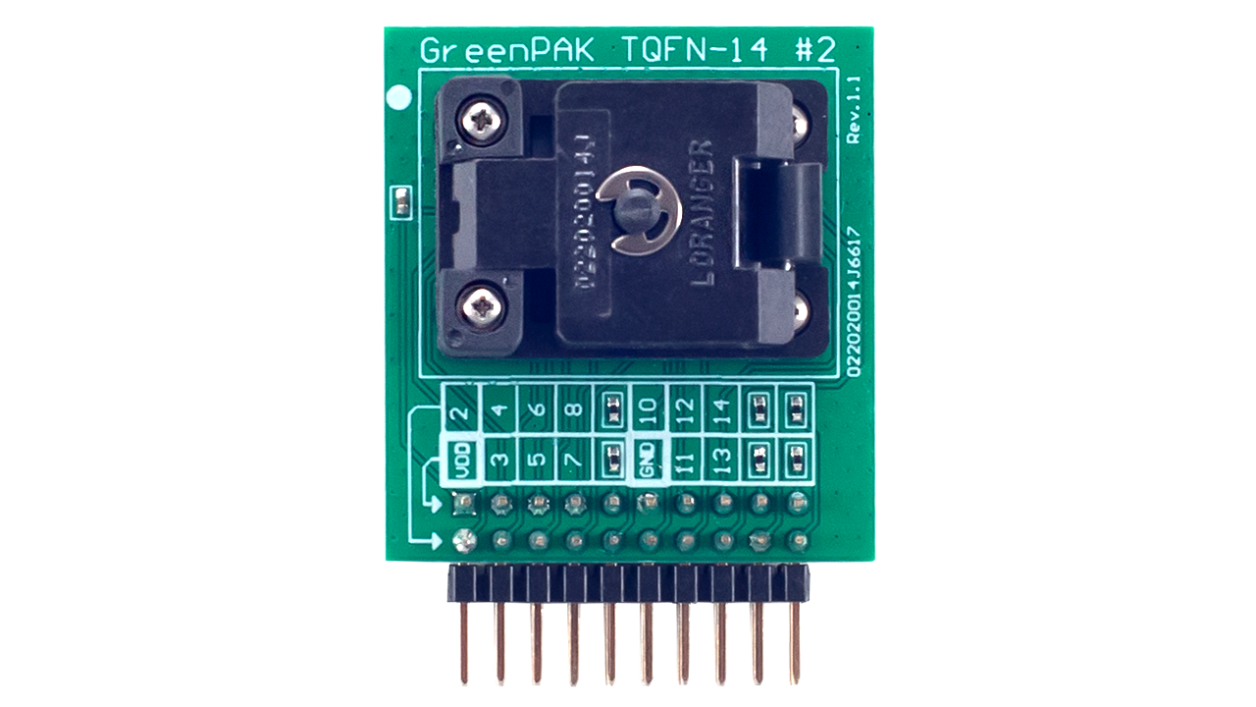 SLG46540V-SKT 插座适配器 - 顶视图