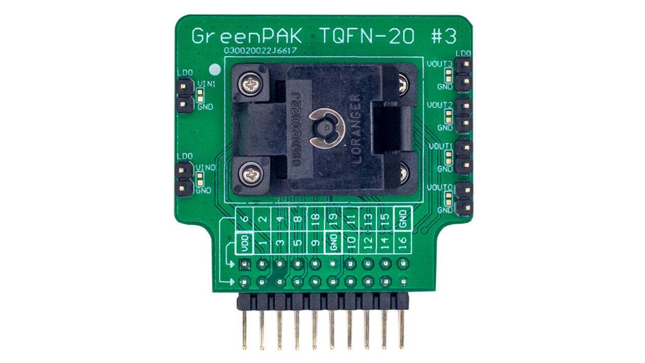 SLG46582V-SKT Socket Adapter - Top