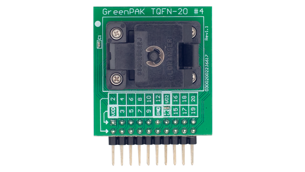 SLG46826EV-SKT 插座适配器 - 顶视图