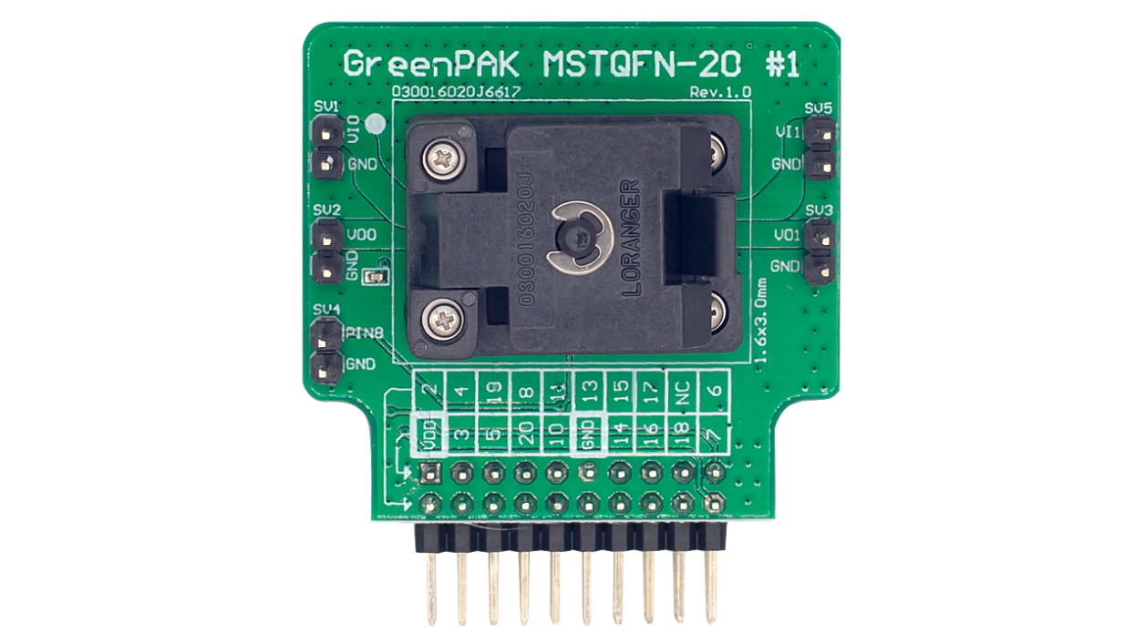 SLG46867M-SKT Socket Adapter - Top