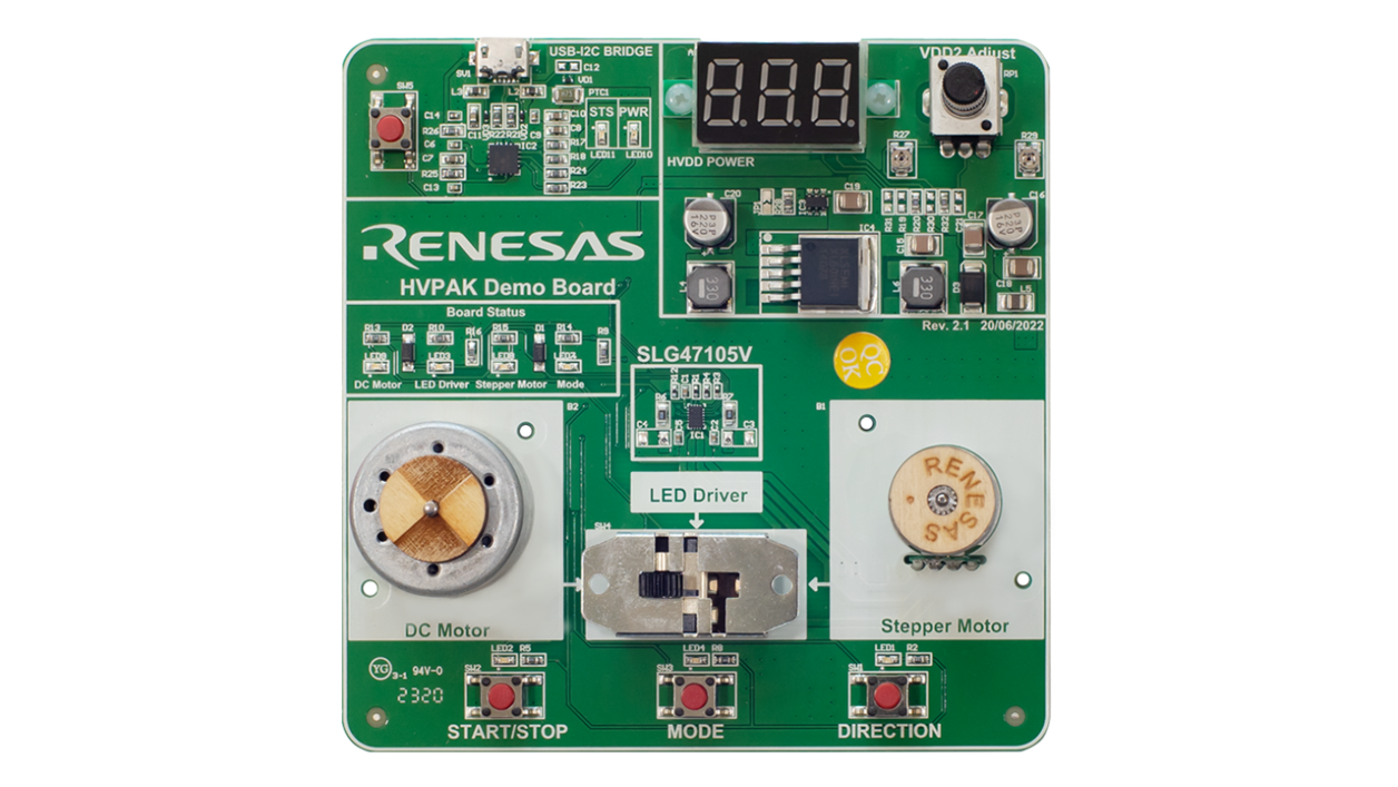 SLG47105V-DMO Demonstration Board - Top