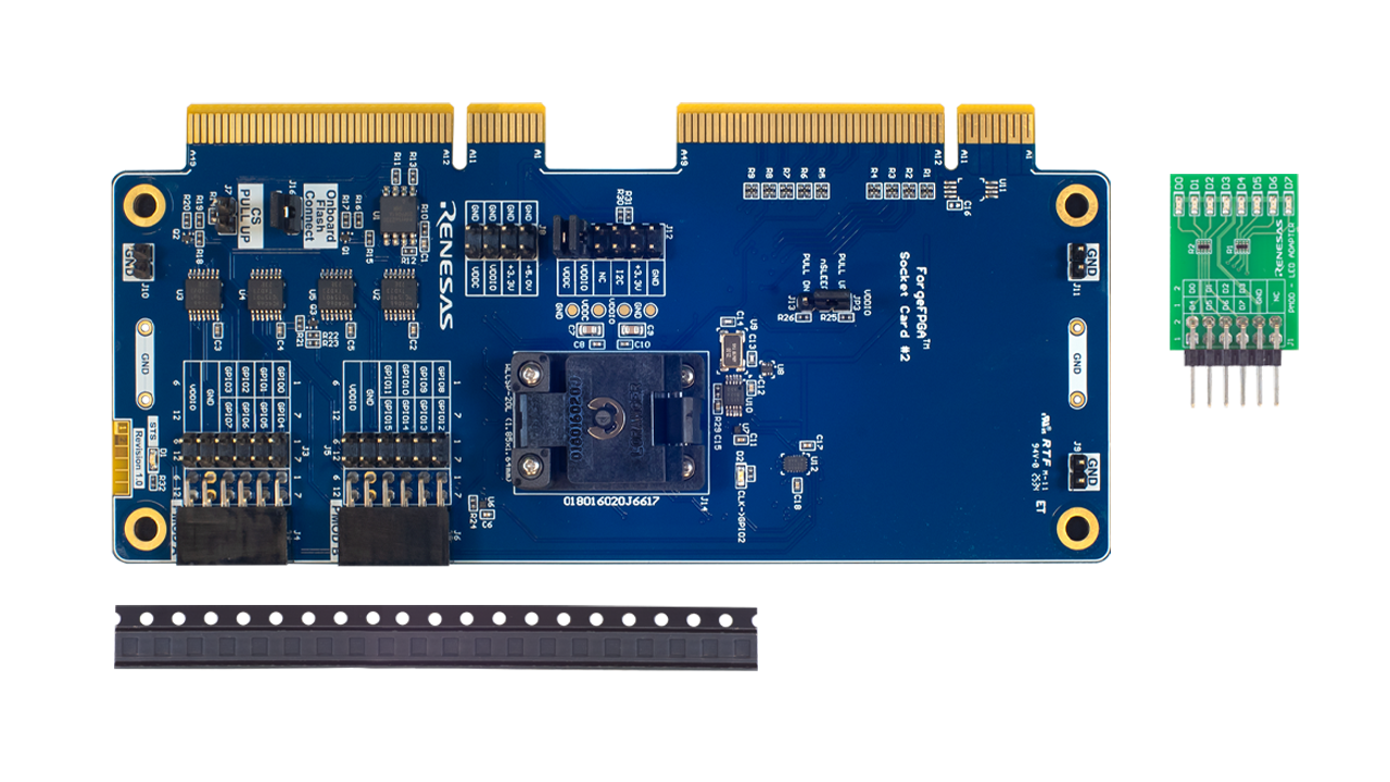 Photo of the ForgeFPGA SLG47910C Development Kit.