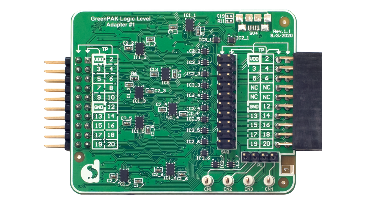GreenPAK Logic Level Adapter Board - Top