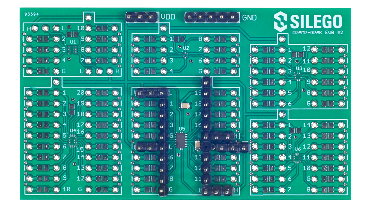 SLG88104V-EVB 评估板 - 顶视图