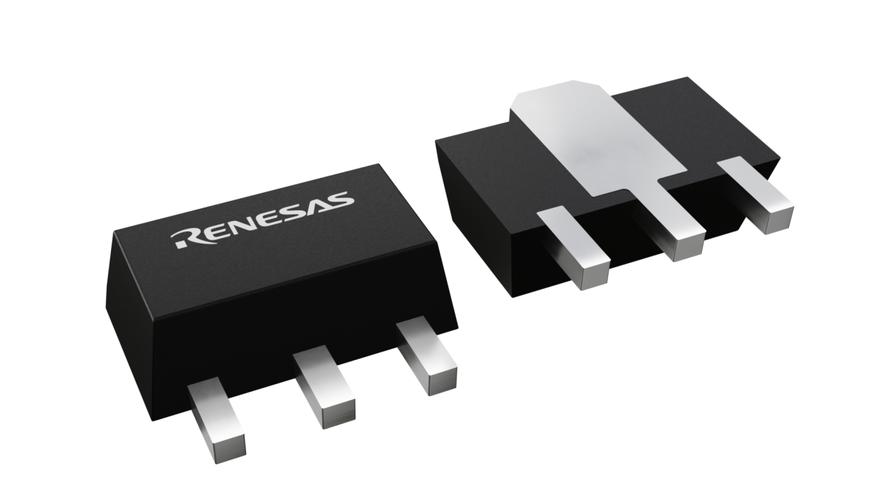 3D illustration featuring top and bottom views of SOT chip package with 3 lead count.