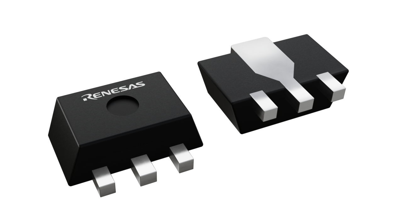 3D illustration featuring top and bottom views of UPAK IC chip package with 4 lead count.