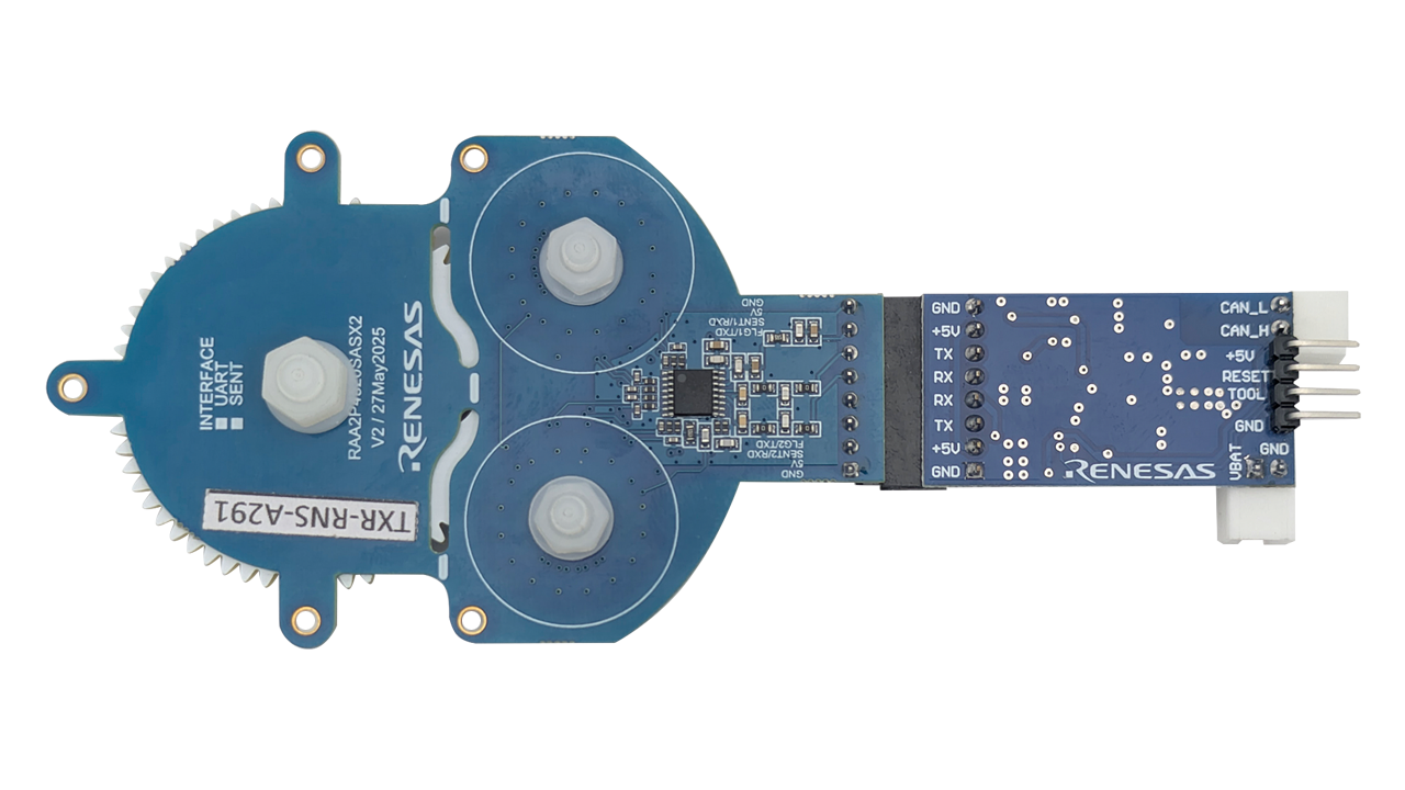 Bottom view of WS129-SAS-REFZ reference design.