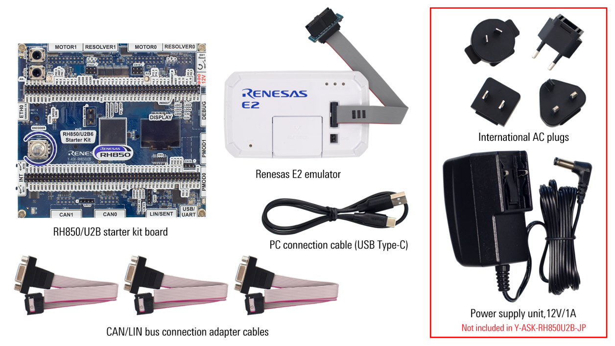 Y-ASK-RH850U2B6 Starter Board - Accessories