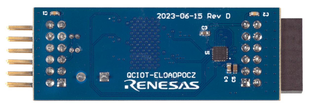 QCIOT-ELOADPOCZ 负载板 - 底视图