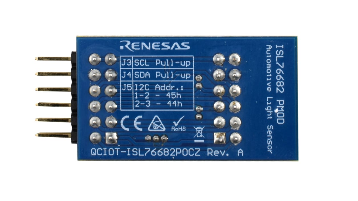 QCIOT-ISL76682POCZ 汽车光传感器电路板 - 底视图