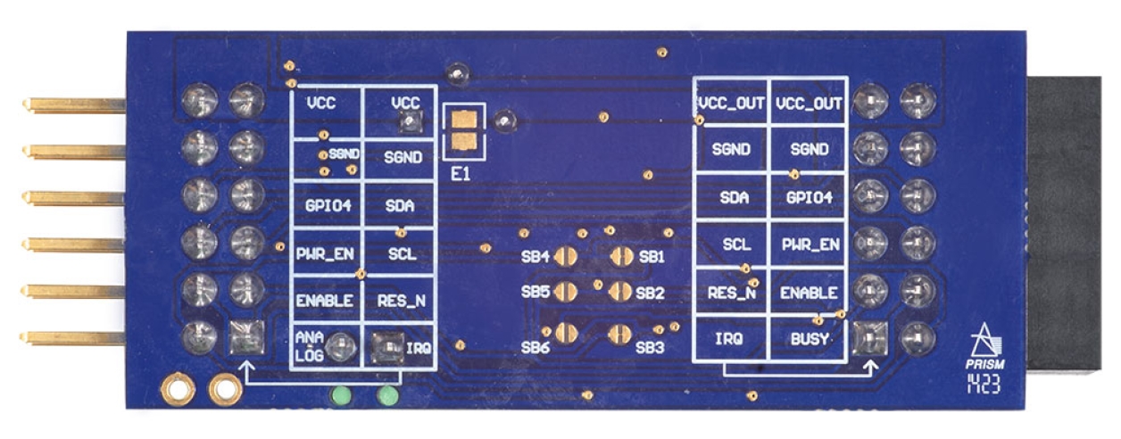 QCIOT-MOTIONPOCZ Motion Sensor Board - Bottom