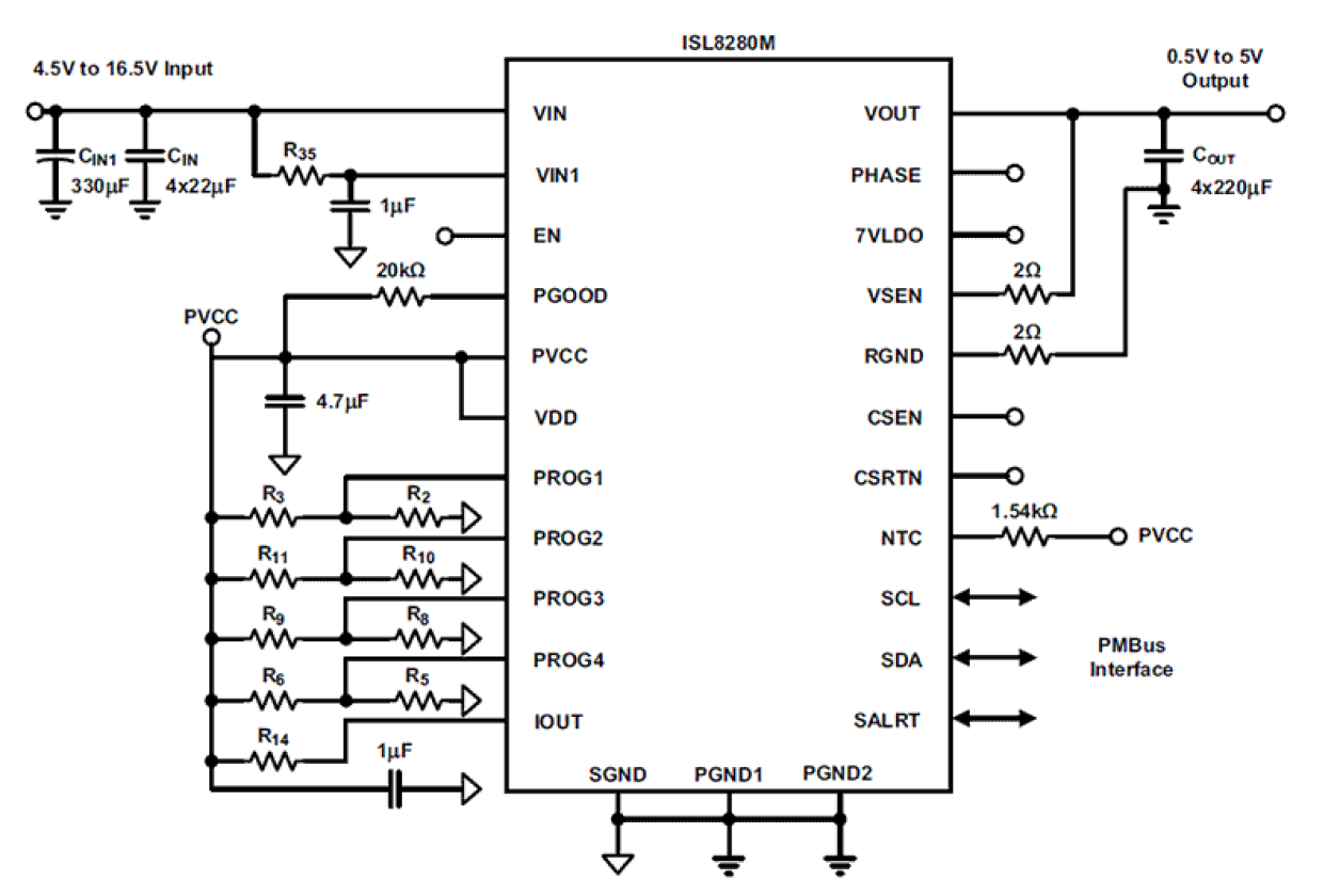 ISL8280M Functional Diagram
