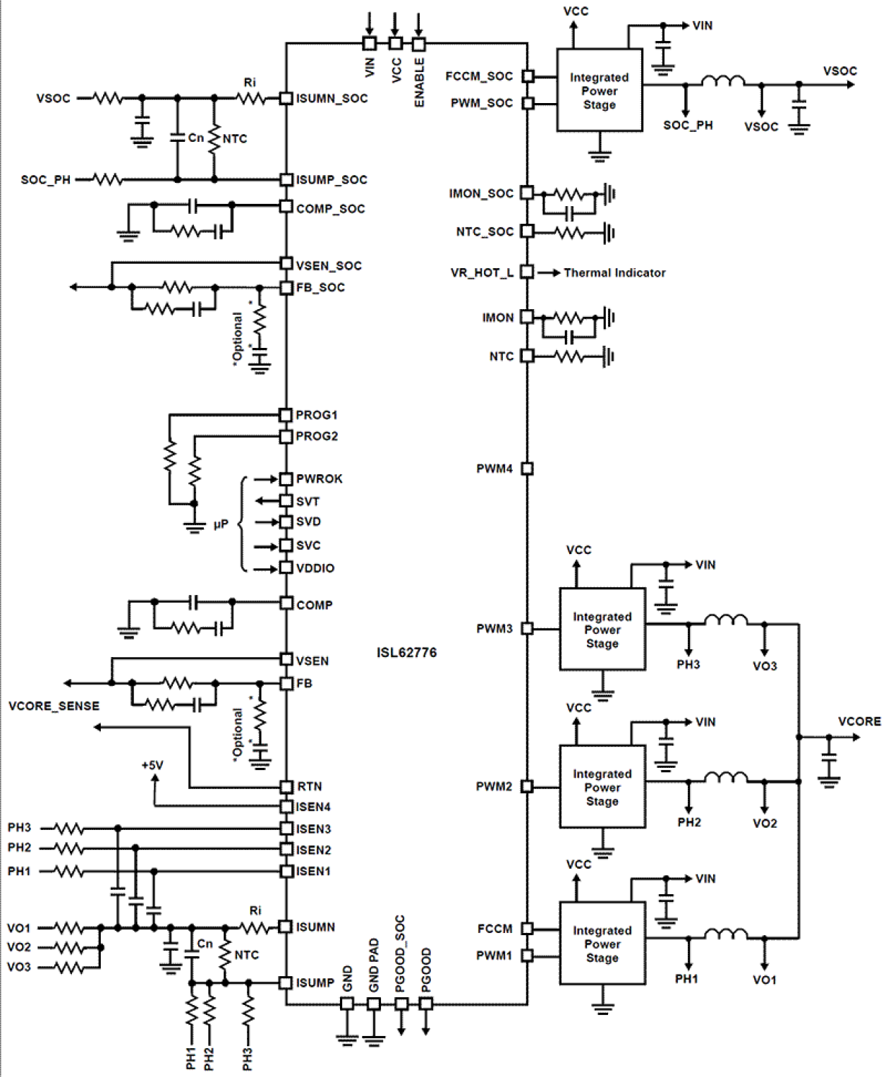 ISL62776 Functional Diagram