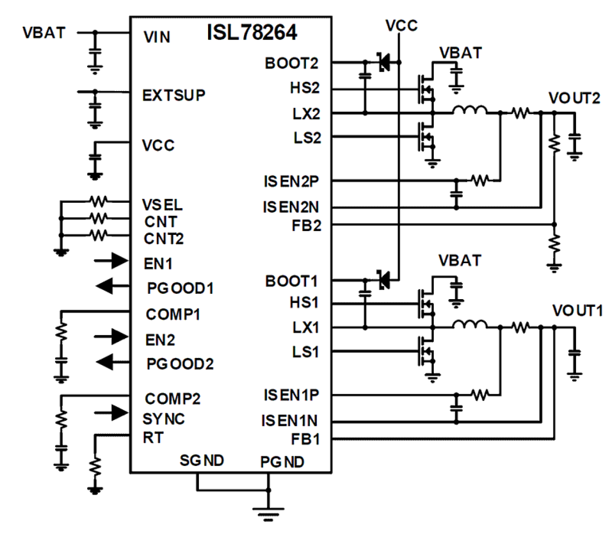 ISL78264 Diagram Block