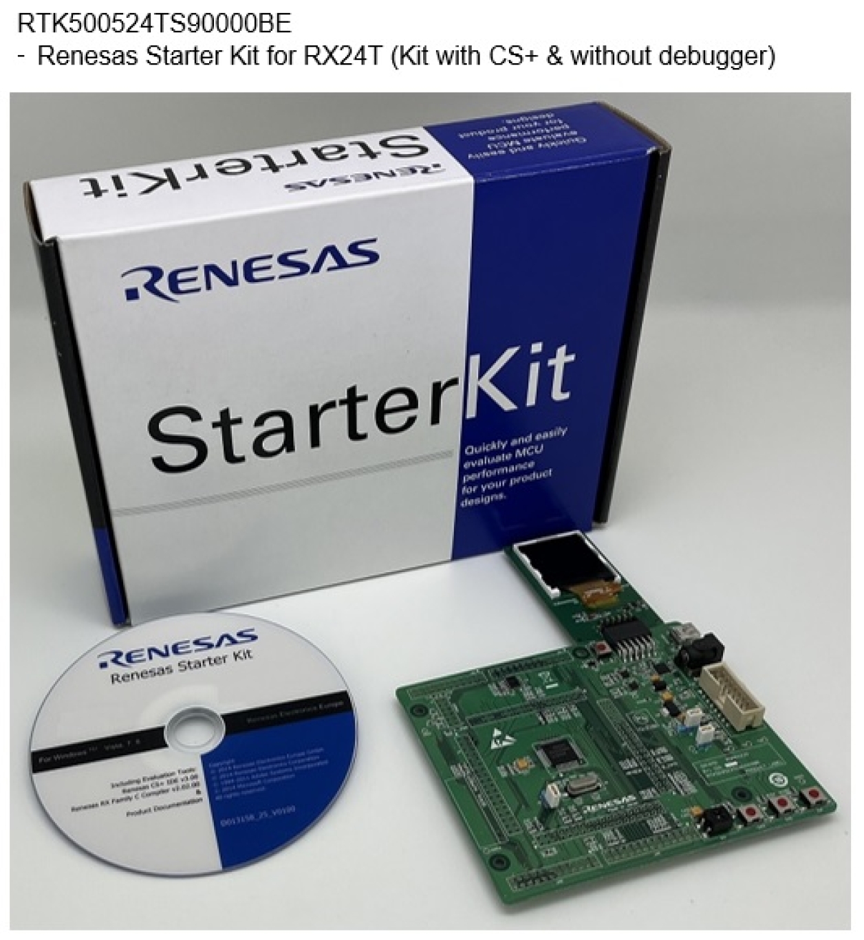 Renesas Starter Kit for RX24T (Kit with CS+)