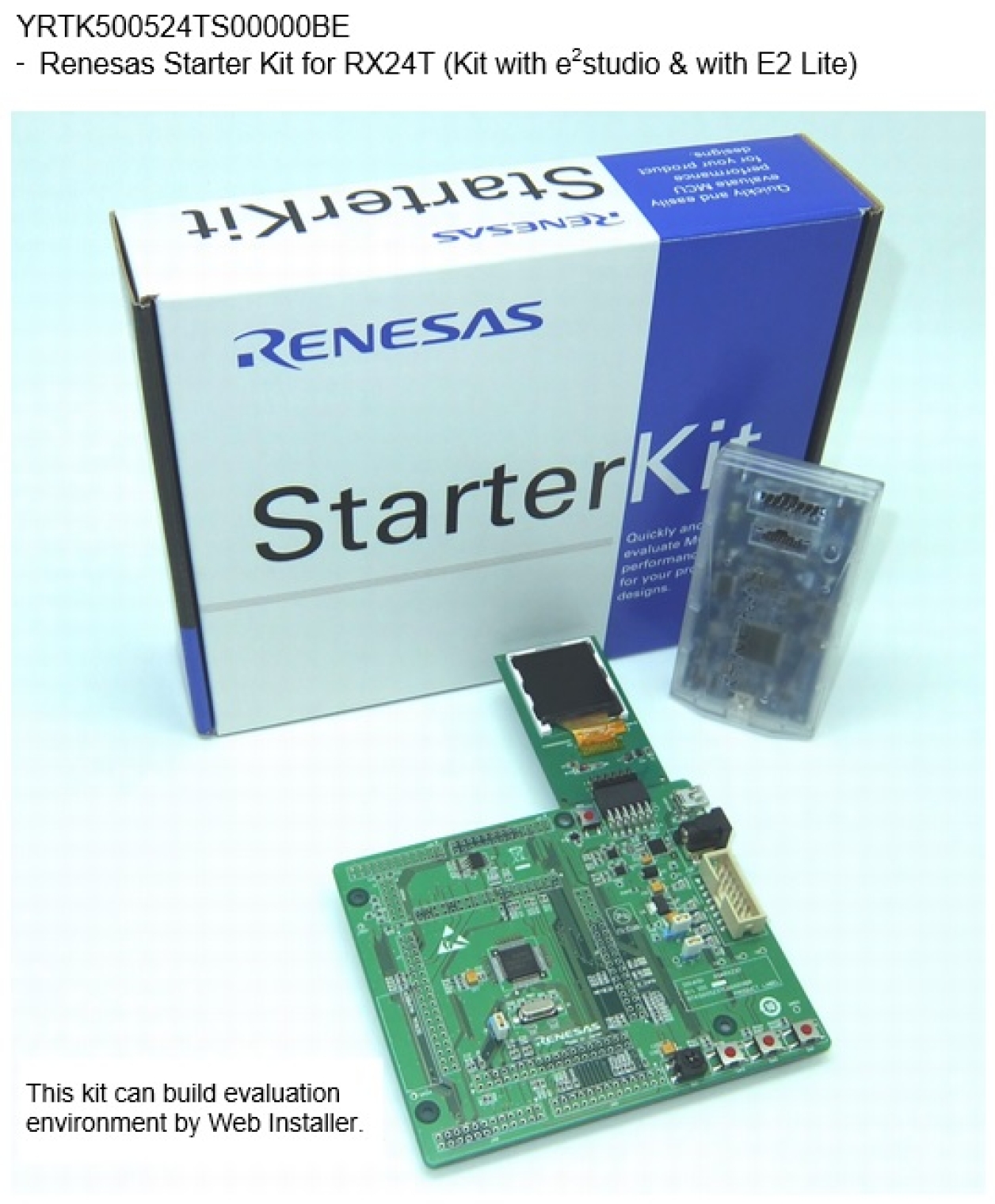 Renesas Starter Kit for RX24T (Kit with e2 studio)