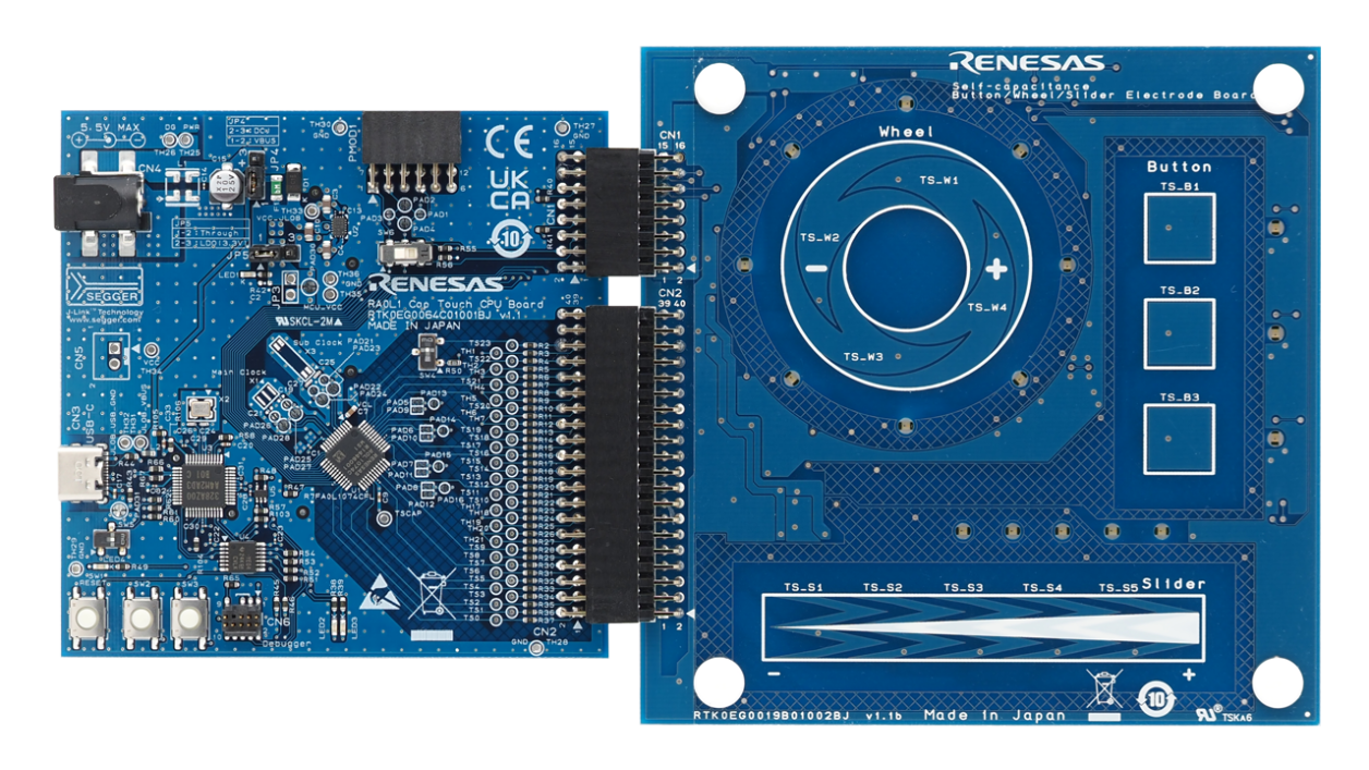 RTK0EG0065S01001BJ Evaluation Board - Top