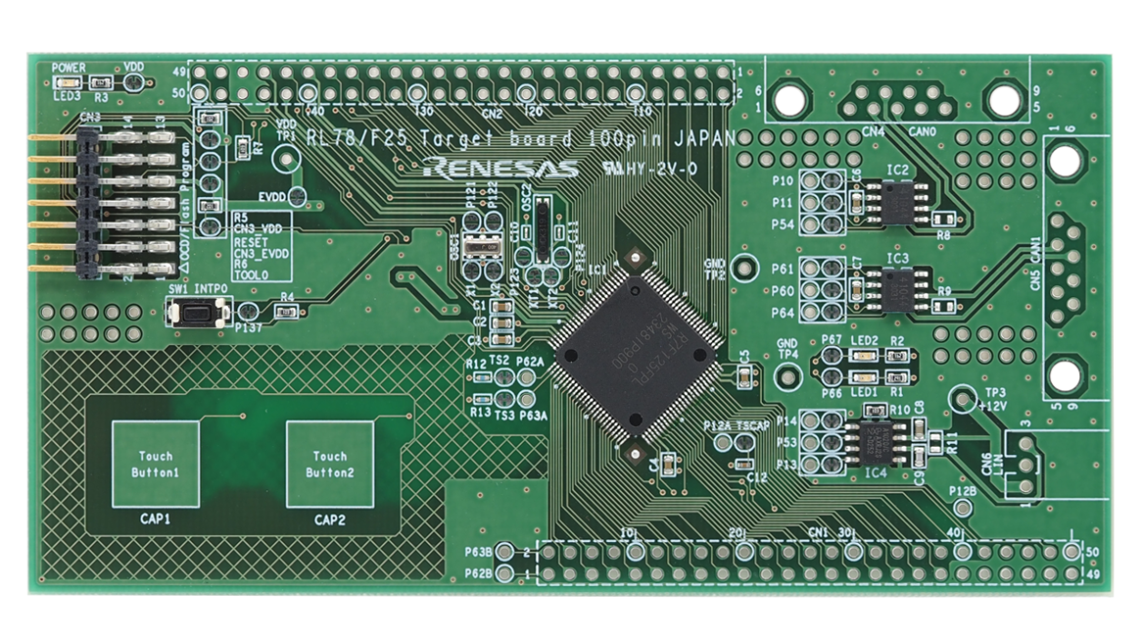 RTK7F124FPC01000BJ Evaluation Board - Top