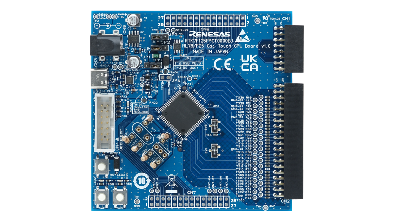 RTK7F125FPCT0000BJ Evaluation Board - Top