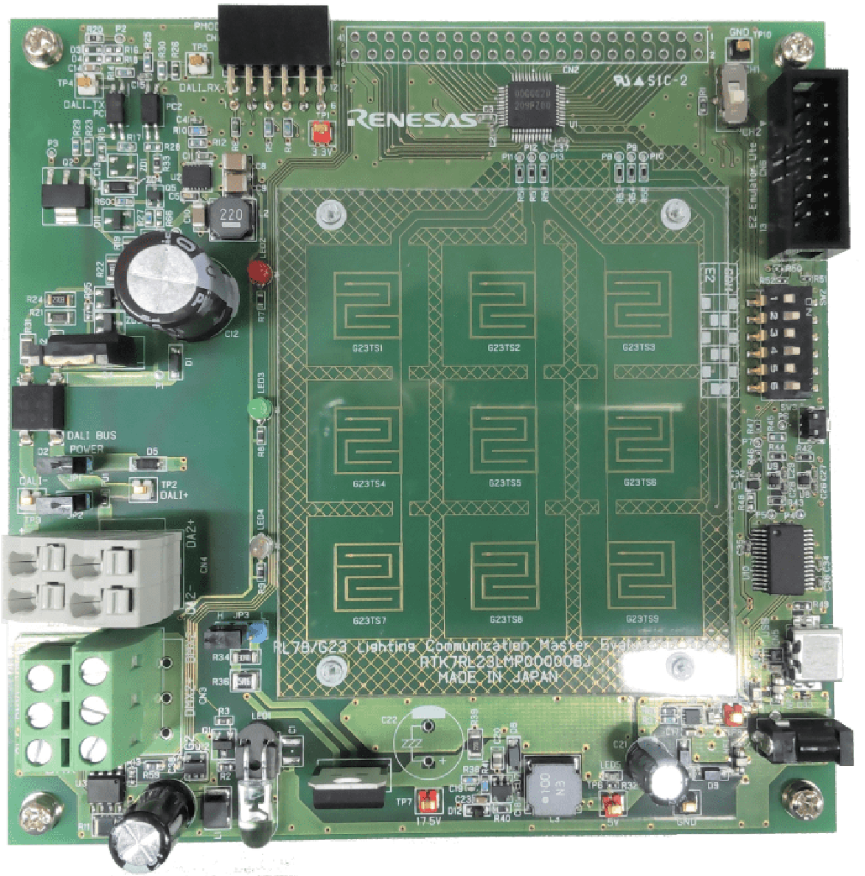 RL78/G23 Lighting Communication Master Evaluation Board