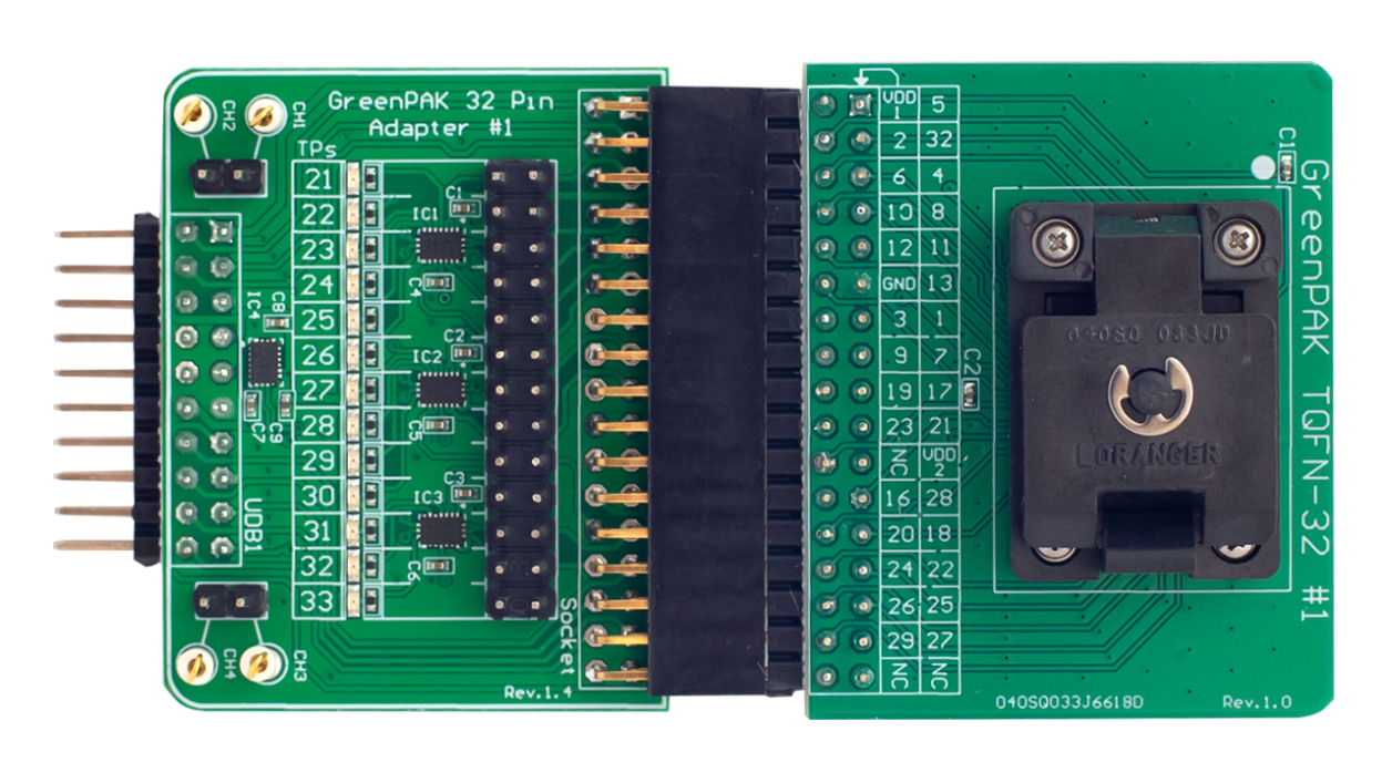 SLG46880V-SK2/SLG46881V-SK2 Development Board - Top