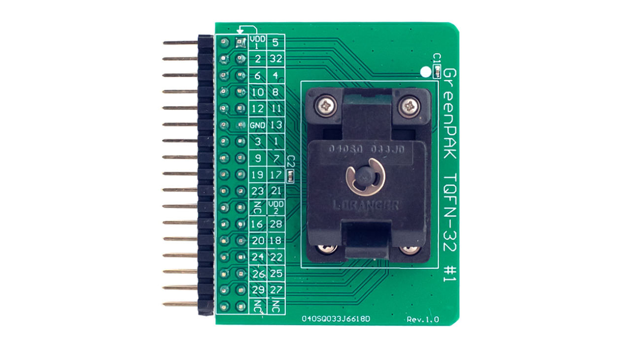 SLG46880V-SKT/SLG46881V-SKT 插座适配器 - 顶视图