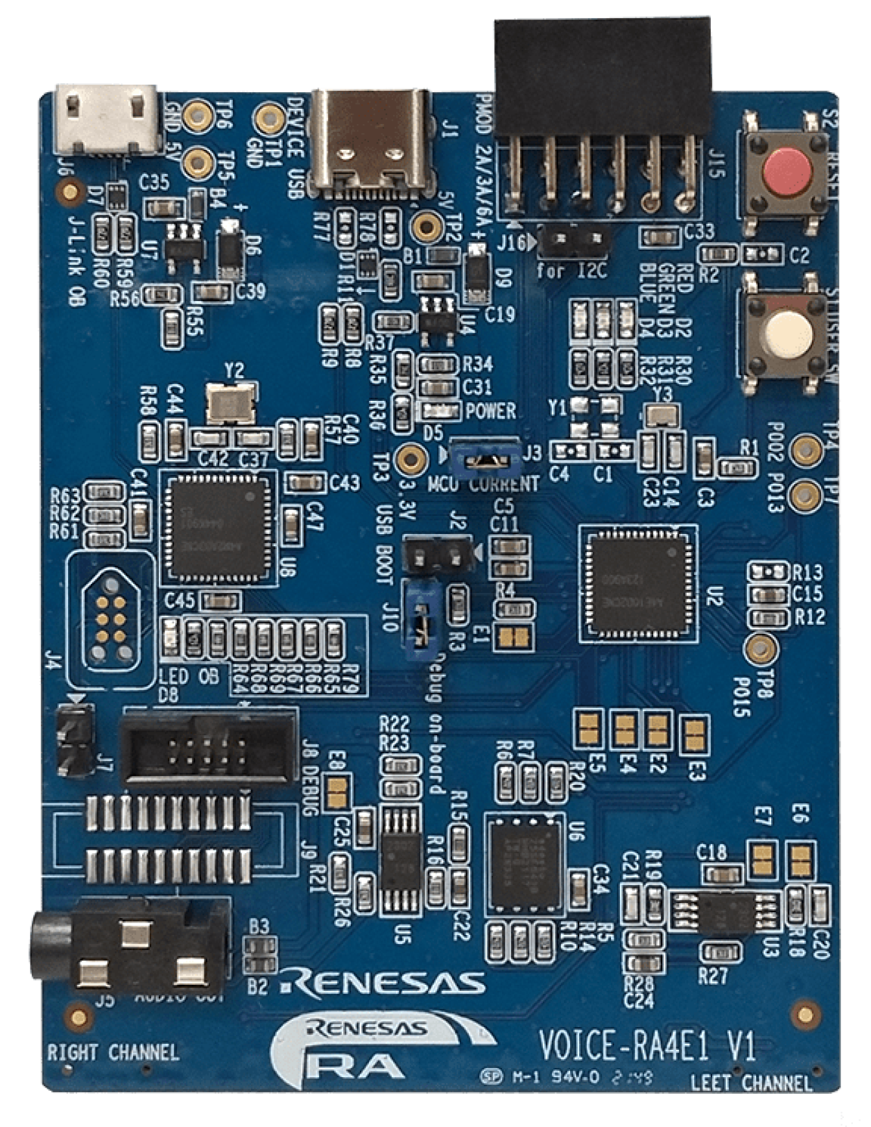 RA4E1 语音用户演示电路板