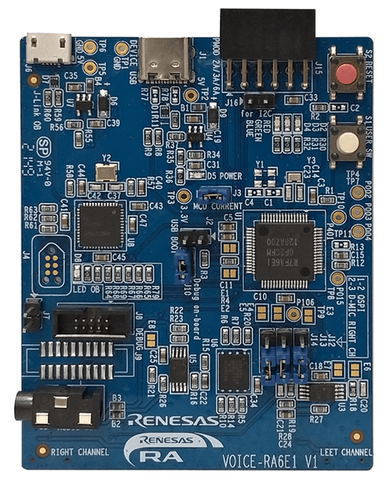 RA6E1 语音用户演示电路板