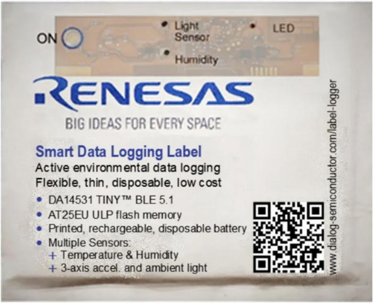 US207-TRACKLBLEVZ Smart Asset Tracking Label