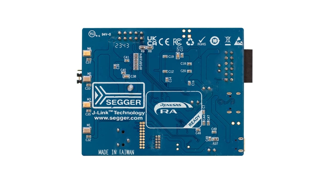 VK-RA8M1 语音用户演示电路板 - 底视图