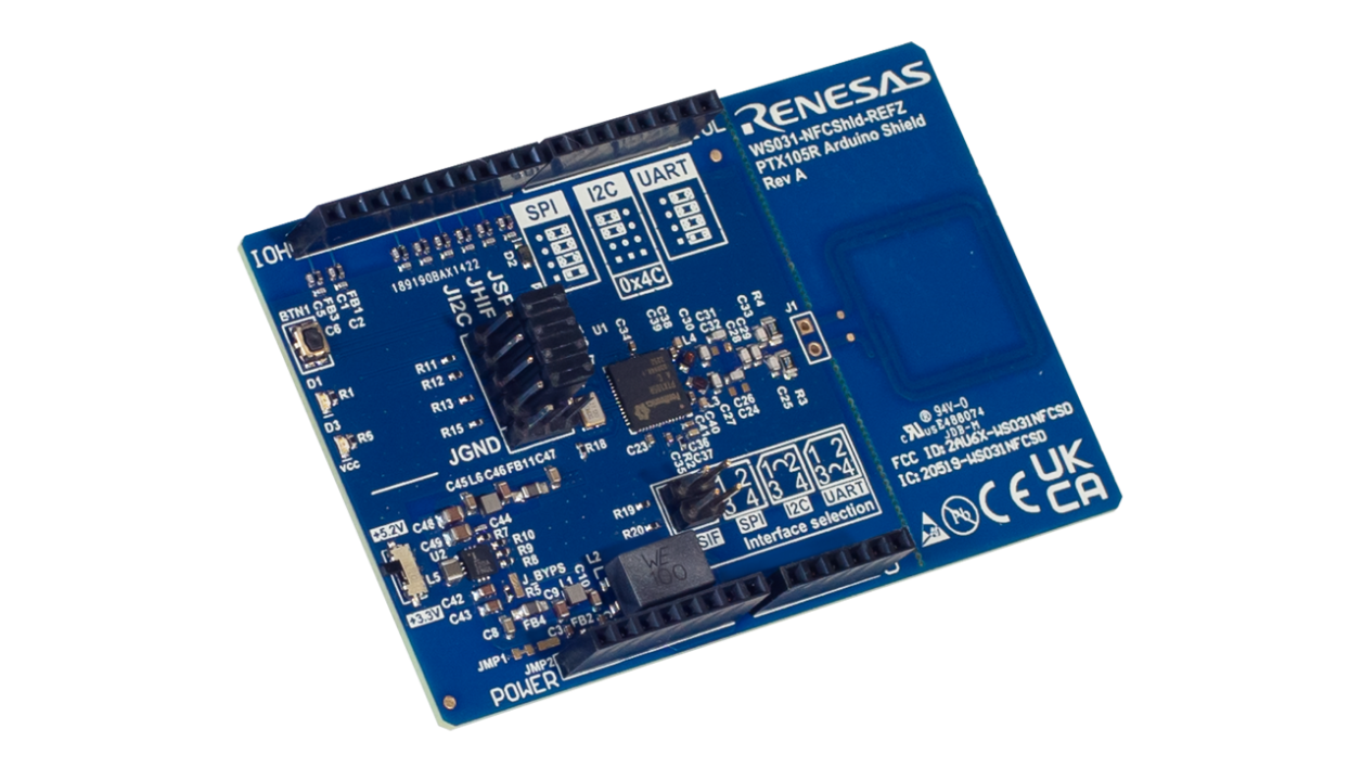 WS031-NFCSHLD-REFZ 参考设计电路板