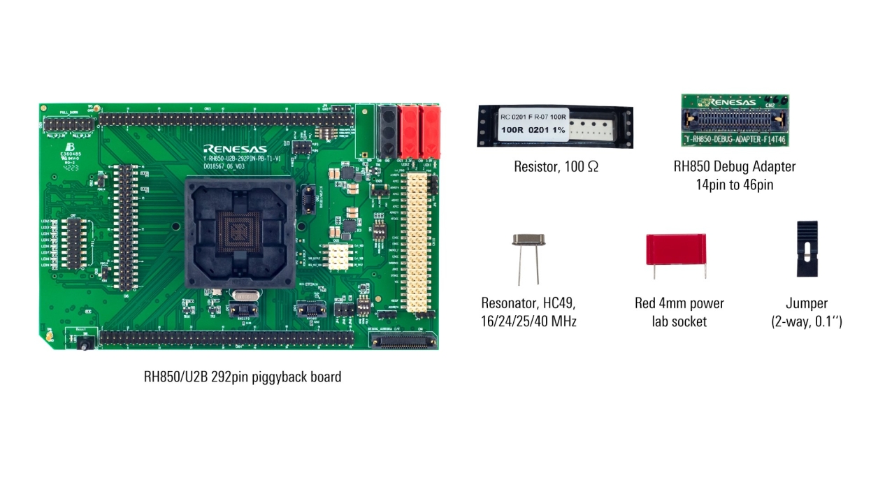 RH850/U2B 292pin Piggyback Board - Accessories